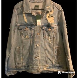 Wild Fable Distressed Jean Jacket